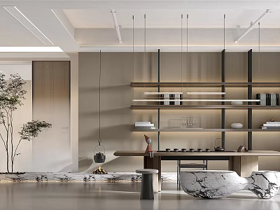 Modern Tea Room 3d model