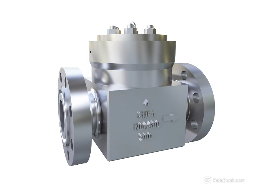 Industrial Equipment High Performance Flange Valve With Metal Construction And Bolted Top For Industrial Use 3d model 