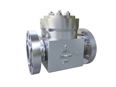 Industrial Equipment High Performance Flange Valve With Metal Construction And Bolted Top For Industrial Use 3d model