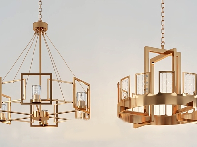 Rear metal chandelier model