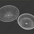 Transparent Glass Dinnerware Set with Oval Plate and Round Bowl