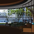 Reception Rest Area Negotiation Area 3d model