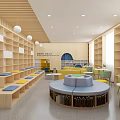 school library 3d model