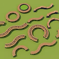 Outdoor Wooden Garden Chairs With Curved Designs And Various Shapes
