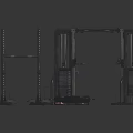 Home Gym Fitness Equipment With Metal Frame Black Design Weight Plates And Pull Up Bar