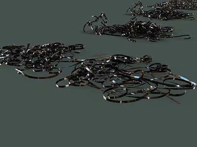 Modern Tape Reels 3d model Modern Tape Reels 3d model