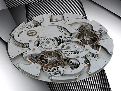 Precision Hardware Tools Featuring Mechanical Gear Components And Metal Structure Design 3d model