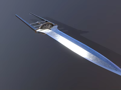 Shiny Silver Metal Dinner Fork With Elegant Design And Smooth Surface 3d model