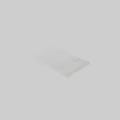 White Square Rug With Textured Surface For Minimalist Living Room Decor