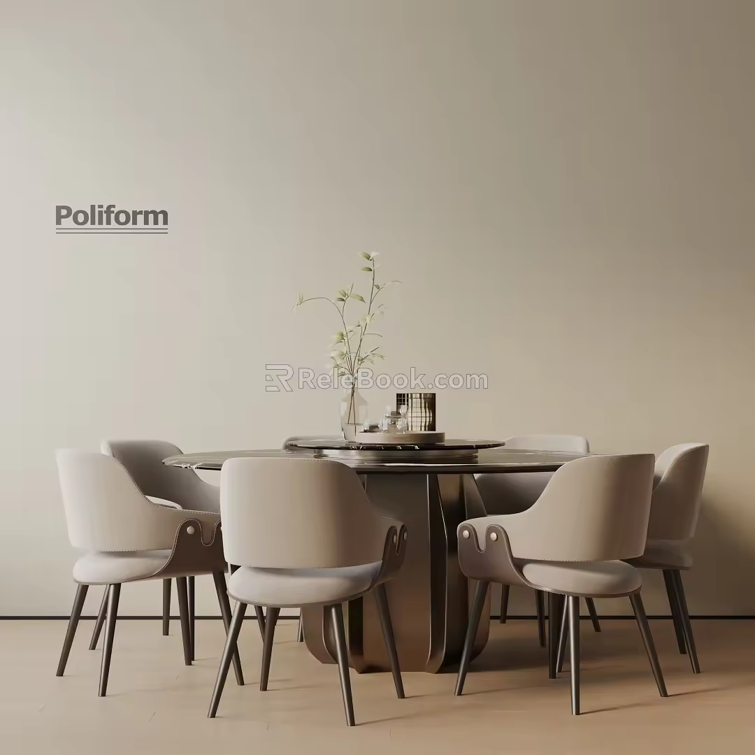 Modern table combination 3d model