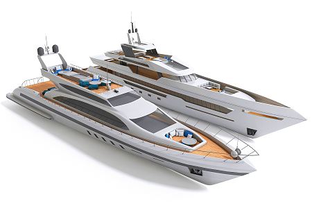 Modern Yacht 3d model