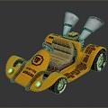 Cartoon Racing Cartoon sports car Racing Games Racing Offroad Racing Kart Karting Cars 3d model