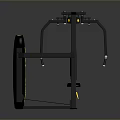 Heavy Duty Commercial Gym Fitness Machine With Adjustable Handles And Padded Seat