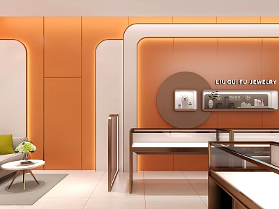 Modern Jewelry Store Liu Guifu 3d model