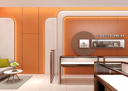 Modern Jewelry Store Liu Guifu 3d model