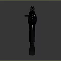 Detailed Modern Tactical Assault Rifle With Black Finish And Military Design