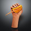 Gesture lemon pinch fruit advertising modeling advertising arm arm 3d model