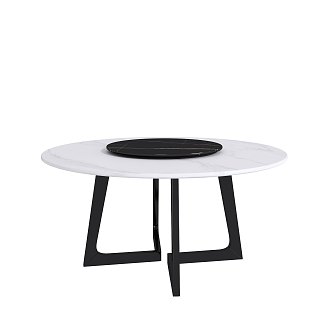 Minismal wind dining table 3d model