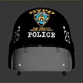 NYPD Police Riot Helmet Weapon Gear With Number 25 Badge And Visor