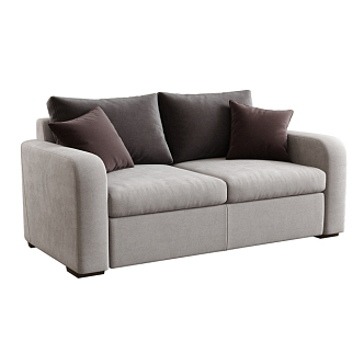 Double sofa 3d model