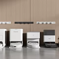 Modern Open Concept Kitchen Interior Featuring Smart Household Appliances And Cabinetry