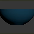 Handcrafted Blue Bowl Sculpture With Smooth Surface And Round Shape Design