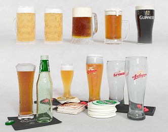 Modern Beer Draft Beer 3d model