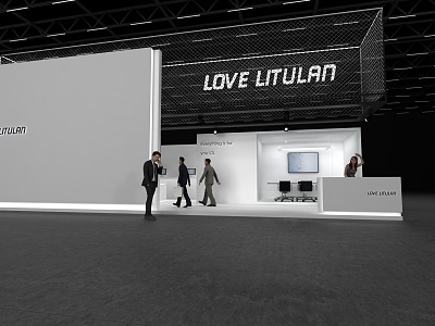 LOVELITULAN Simple Electronic Technology Exhibition Booth Model model