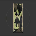 Camouflage Patterned Fabric Pouch With Textured Design For Outdoor Clothing Accessories
