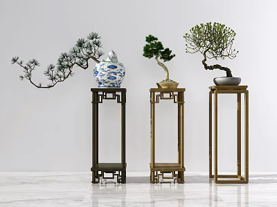 New Chinese Bonsai Plant Bonsai Ornaments 3d model