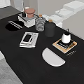 Modern Minimalist Desktop Decor With Books Vases And Stylish Home Accessories