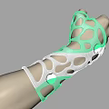 Transparent Wrist Support Living Supplies With White Hollow Circular Holes Design