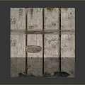 Weathered Wooden Bench With Moss Growth And Slanted Planks Natural Design