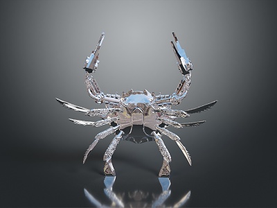 crab sea crab river crab hairy crab bread crab hermit crab big crab small crab marine animal fish 3d model