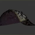 Stylish Purple And Beige Baseball Cap With Letter D Textured Decorative Design