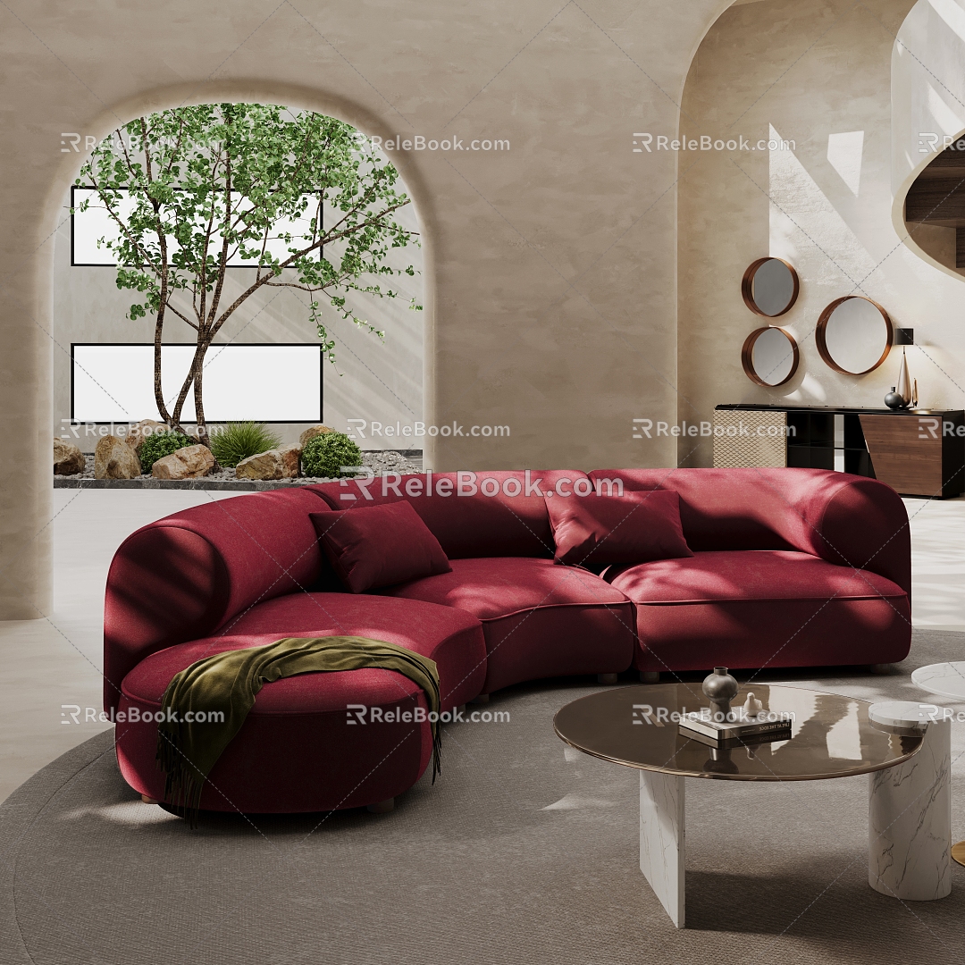 Sofa special-shaped sofa Internet-famous sofa 3d model