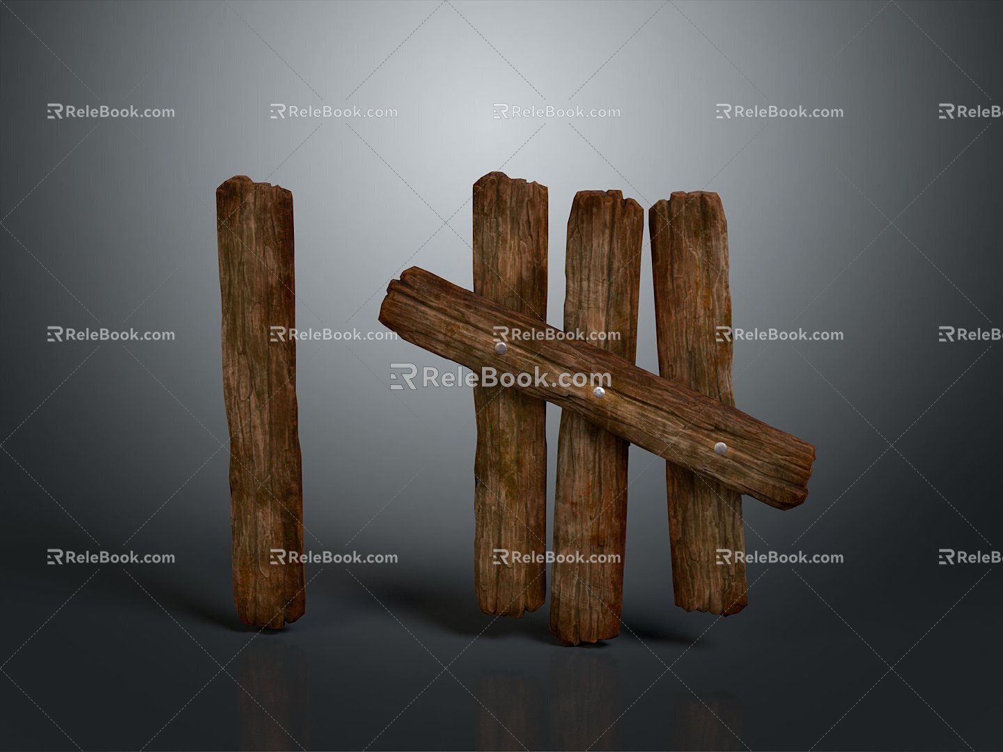 Fence Gate Fence Wall Defense Wall Wooden Fence Fence Fence Fence Fence Wooden Fence Fence Gate 3d model