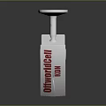 White OFFWORLD INNOVATION Security Camera Featuring Mounting Bracket And Red Text