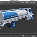 White Fuel Tanker Truck With Alan Power Logo For Energy Transportation