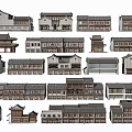 Traditional Chinese Ancient Architecture With Various Styles And Classic Roof Designs