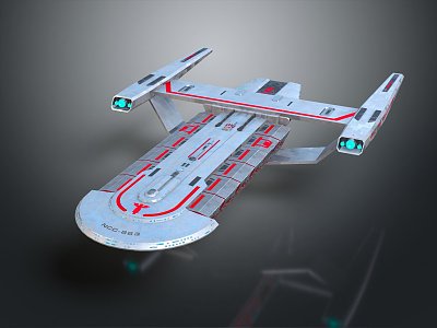 Modern Spaceship Spacecraft 3d model