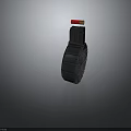 Tactical Military Weapon Drum Magazine With Red Bullet On Top Design