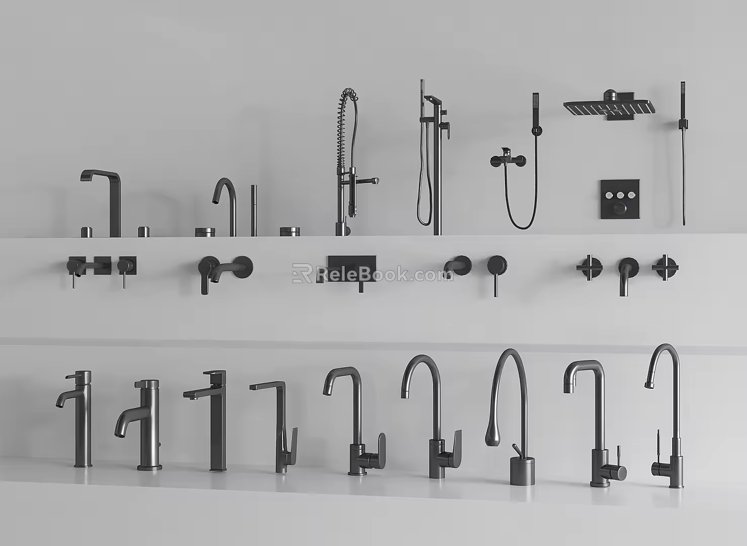 Faucet basin faucet sink faucet wash basin faucet sink faucet shower 3d model