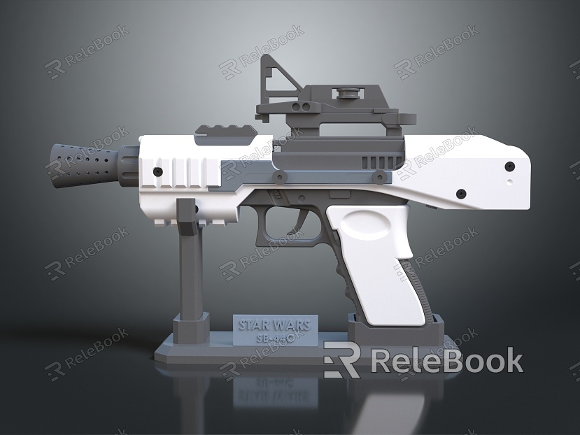 Modern laser gun concept weapon weapon model