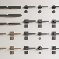 Modern Door Handle 3d model