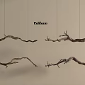 Polfarm Hanging Natural Wooden Branch Shaped Decorative Wall Decor Pieces