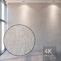 Circular Component Textured Surface Design With Light Colored Wall And Window In 4K View 3d model