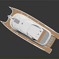 Luxury Yacht Modern Design Features With Wooden Deck And Spacious Upper Deck Area