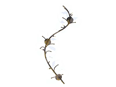 Branch Shaped Decorative Wall Lamp With Multiple Lights And Modern Design 3d model