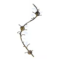 Branch Shaped Decorative Wall Lamp With Multiple Lights And Modern Design
